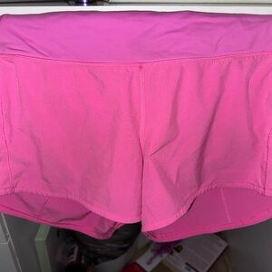 lululemon athletica Bright Pink Athletic Shorts